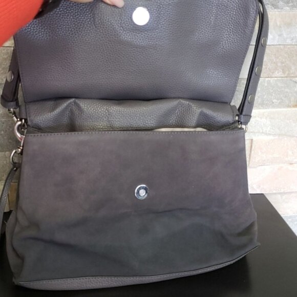Rebecca Minkoff Medium Keith Suede & Leather Satchel - Picture 7 of 9